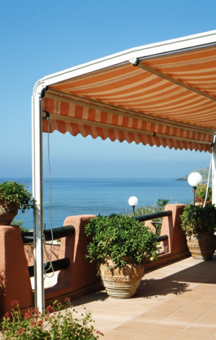 Tenda da sole a caduta con guide modello America a Sassari